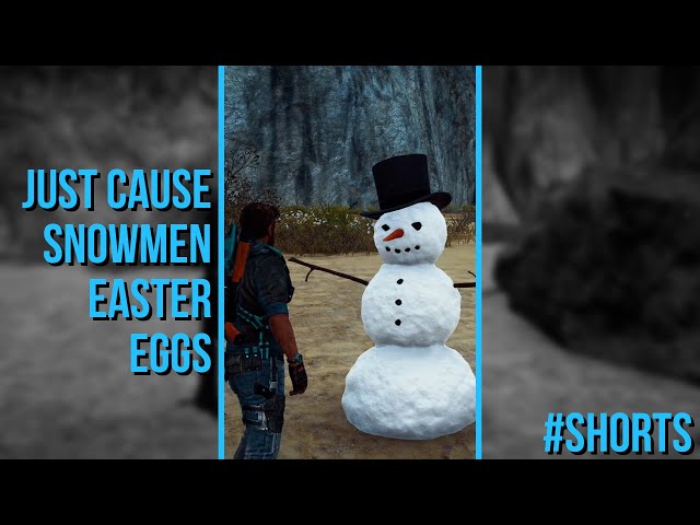 The Many Snowmen Easter Eggs of the Just Cause Games! #Shorts