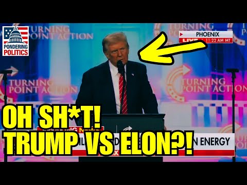 HOLY SH*T! Visibly Nervous Trump LOSES IT ON STAGE over Elon Musk!