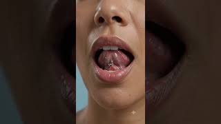The tongue web piercing