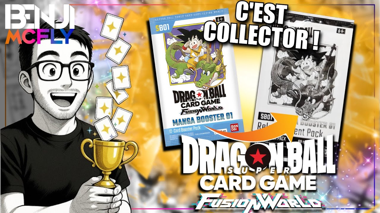 🔥LES cartes MANGA BOOSTER SB01 en version TOURNOIS ! 🏆😍 Release Event DBSCG