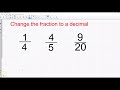 Converting Between Fractions, Decimals, and Percents