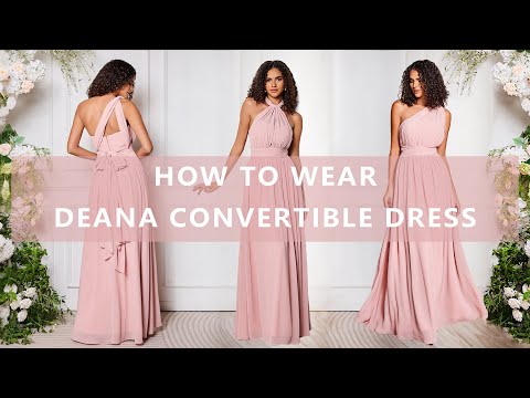 Babaroni Bridesmaid Dress----How to wear Deana Convertible Bridesmaid Dress
