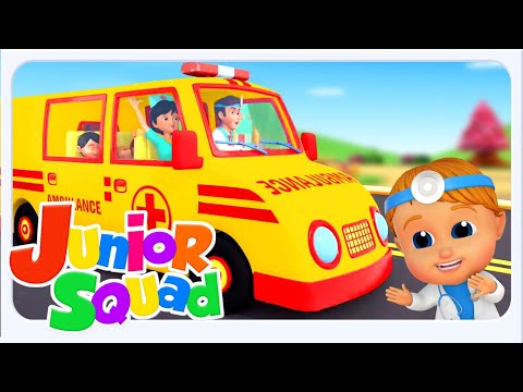 Wheels On The Ambulance, एम्बुलेंस का पहिया घूमे गोल, Hindi Kids Rhymes and Nursery Poem