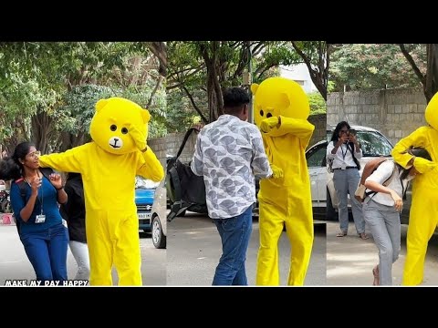 😂🔥Teddy bear Funny Prank & Crazy Girls | Teddy Funny Videos | Comedy