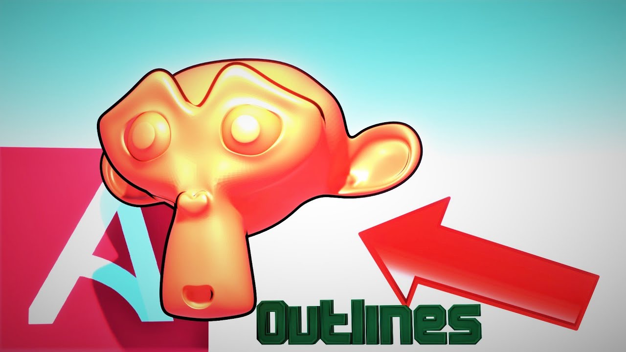 How to make outlines in Armory 3D without code 3D