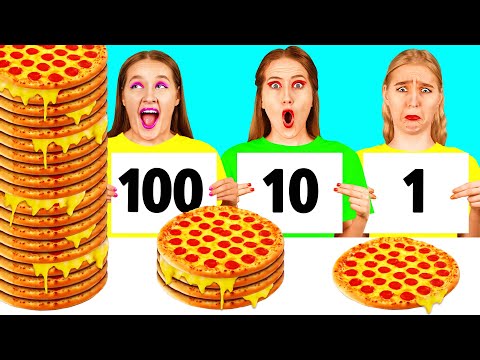 100 Layers of Food Challenge | Awesome Kitchen Hacks by Fun Challenge