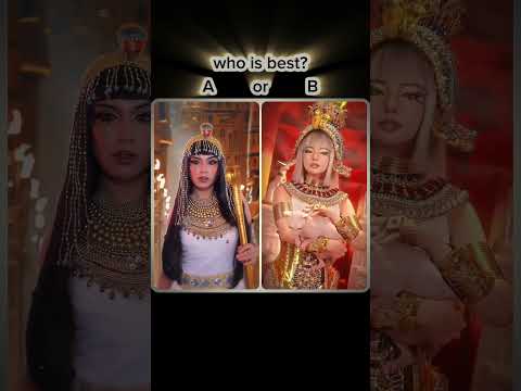 Cleopatra Makeup Trend: Who Did It Better? 👑 A 🆚 B 👑 #shorts  #tiktoktrend