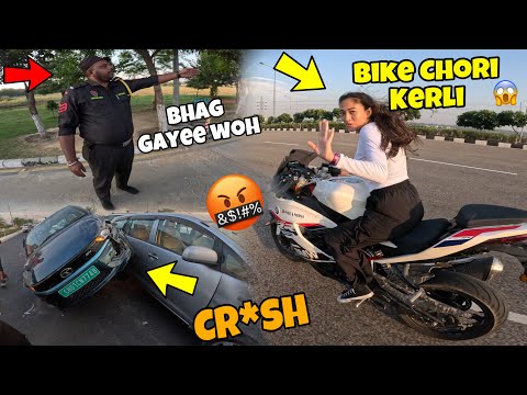 Yeh Ladki Toh chorr niklee🤬|| Bike lekaa bhagg gayee🥺|| New kawasaki h2 launch 2023