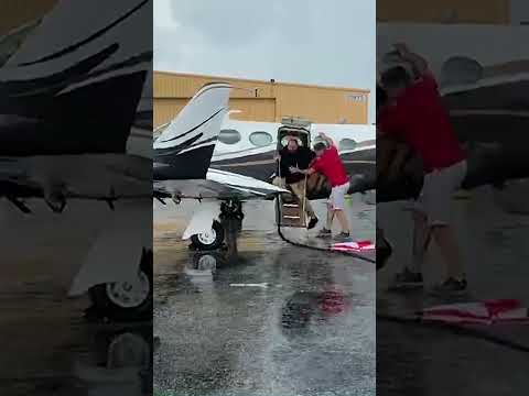 When your plane tips over #funny #fail #aviation