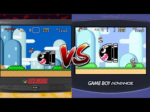 Comparativa SUPER NINTENDO-GAME BOY ADVANCE - ¿Se ven exactamente igual?