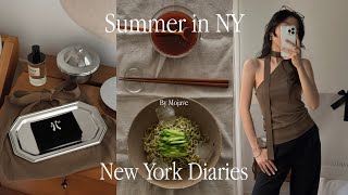 Summer in NY 🥒 뉴욕 직장인이 여름을 나는 법 (feat.냉라면) | 6년 일한 팀을 떠나 새로운 일상 | 요즘  산것들 | 집밥 기록 [Eng Sub]