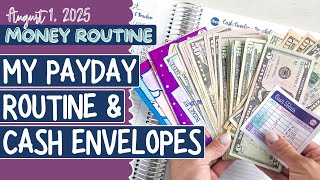 Money Routine | My Payday Routine + Stuffing Cash Envelopes