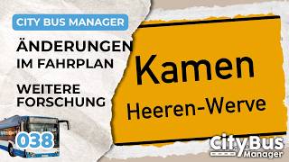 Kleine Fahrplan Änderung und weitere Forschung | Citybus Manager | 038