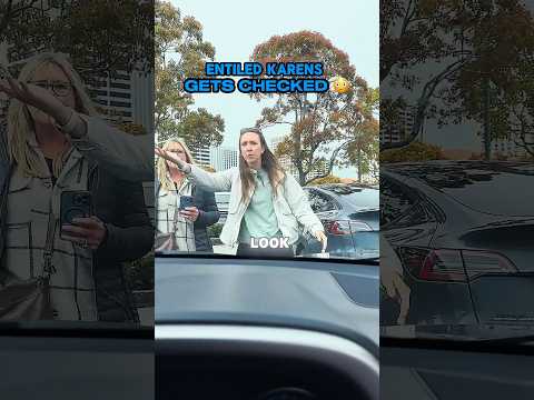 ENTITLED KARENS THINKS SHE CAN STAND AN A PARKING SPOT BAD IDEA!!π³π³ #trending #shorts