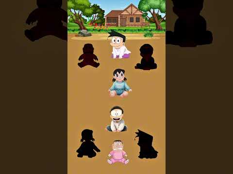 Đâu là bóng của Nobita Shizuka #nobitashizuka #doraemon #nobita