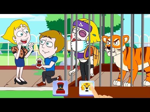 Save The Girl (Lion Studios) - Gameplay Walkthrough Noob vs Pro Android - All New Levels Solution HD