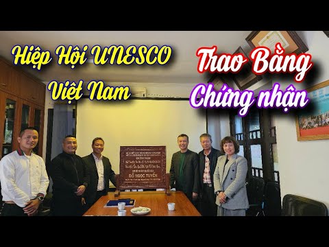 SH.9909. HỘI UNESCO VIỆT NAM. Chứng nhận *Nghề trồng cây hoa Nhài gắn liền với VH TL  phi vật thể VN