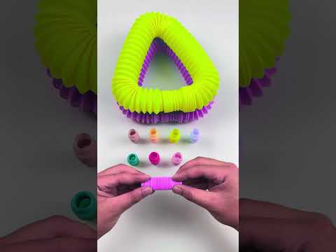 Satisfying POP tube color and voicing ASMR #relaxing #poptubesound #creating #satisfying #asmr #diy