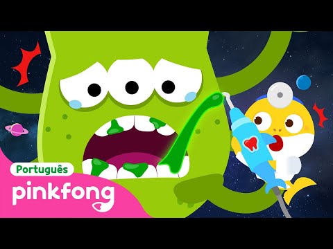 🏥 Aliens Vão Ao Dentista, Também?|Brincando com Bebê Tubarão Dentista|Pinkfong!Canções para Crianças