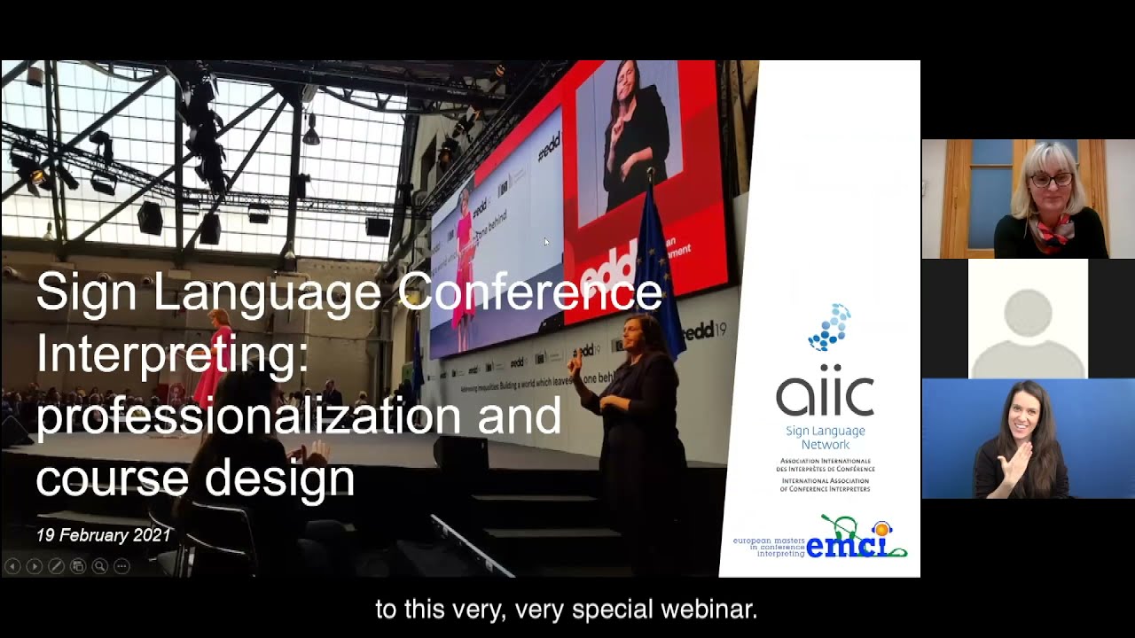 EMCI & AIIC SLN conference interpreting