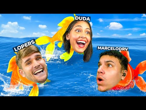 OS PEIXES DA ZOEIRA no Simple Fish Adventure (Lopers, Marcelordv e Dudaberud)
