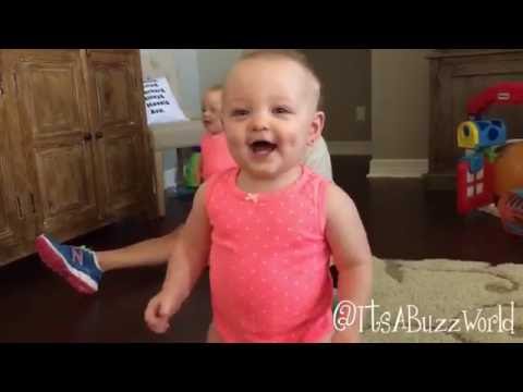 Olivia's first steps and her Santa laugh