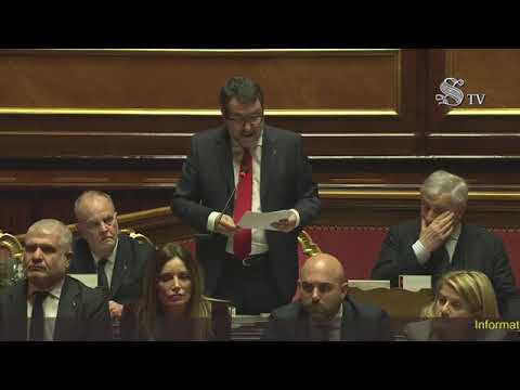 Salvini - Intervento in Senato (22.01.25)