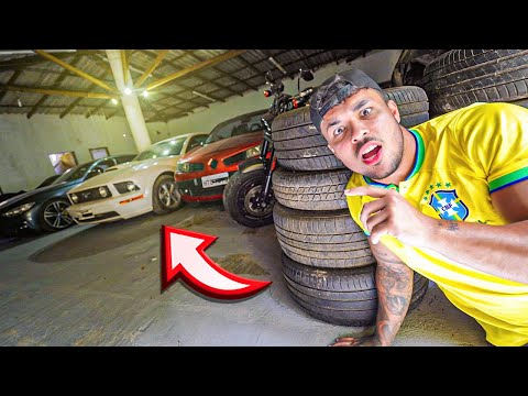 ENCONTREI UM BARRACÃO SECRETO CHEIO DE CARROS RAROS!!! *vou roubar todos?…😂*