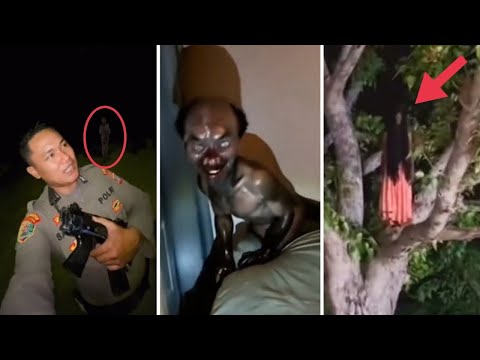 POLISI PATROLI DI IKUTI KUNTILANAK DAN KUNTILANAK MERAH DI ATAS POHON ! 10 PENAMPAKAN HANTU TERSERAM