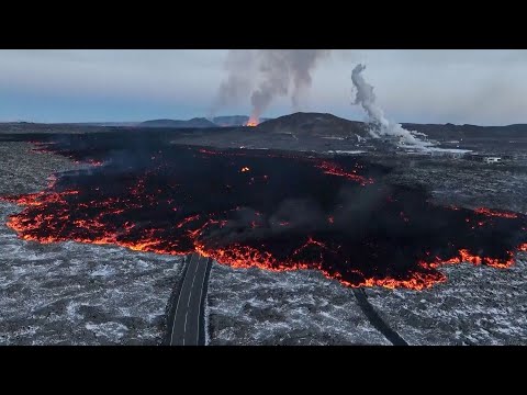 Volcano on Iceland's Reykjanes Peninsula erupts 7th time in a year