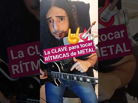 La CLAVE para tocar Rítmicas de METAL #morosmylodon #guitarra #guitar