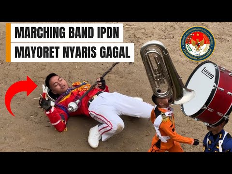 ATRAKSI MARCHING BAND IPDN SUMBAR Mayoret Nyaris Gagal. Pacu Kuda Wisata Derby Bukittinggi/Agam