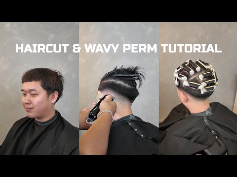 LOW FADE & LOOSE WAVY PERM TUTORIAL!