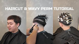 LOW FADE & LOOSE WAVY PERM TUTORIAL!