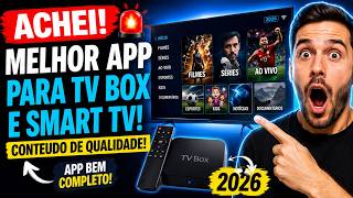 🚨 MELHOR APP para TV BOX e SMART TV em 2026! (CONTEUDO DE QUALIDADE) APP Para TV BOX BEM COMPLETO
