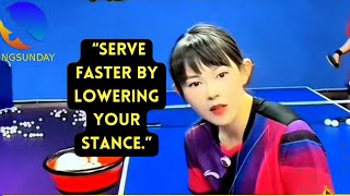 How to Serve Fast in Table Tennis – Control Arc & Center of Gravity
