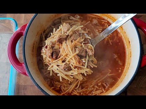 Making lunch for my grandparents Sopa De Fideo