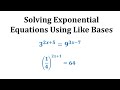 Exponential Equations and Properties