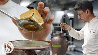 Lo chef Michelin che cucina il risotto nel whisky al ristorante Brooklands di Londra