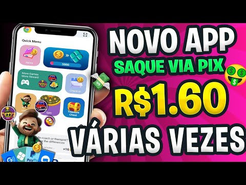 APLICATIVO para GANHAR DINHEIRO via PIX💸 Saque R$1.60 Várias Vezes 🤑 Jogo Pagando via Pix