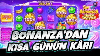 SWEET BONANZA SUPER SCATTER 🍭 BONANZA DAN KISA GÜNÜN KÂRI #slot #casino