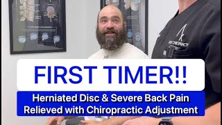 He left feeling lighter, looser, and pain-free. First Chiropractic adjustment = game changer!