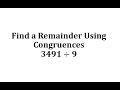Understanding Congruences and Remainders