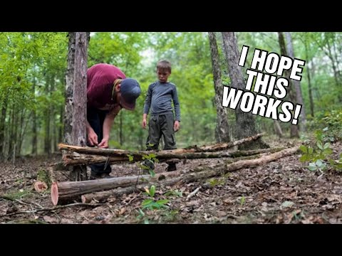 DIY Crafting A Hunting Blind On Our Cabin Homestead| This Was Important To Me|Early Buck Deer Season