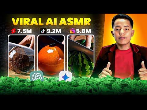 Viral Ai Asmr Fruit Cutting Video Banaune Tarika ||    Monthly 50k Income