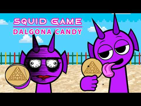 Sprunki and Minecraft play Squid Game Season 2 - Dalgona Candy