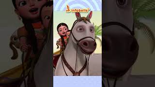 Chal mere ghode chal chal chal | Hindi Rhymes & Cartoons | Infobells #chalmereghode #hindirhymes