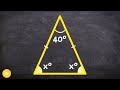 Finding Missing Angles in Isosceles Triangles