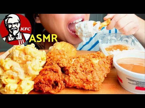 ASMR BEST Fried Chicken + Mac and Cheese + Onion Sauce 😮 Mukbang 먹방 *No Talking*  suellASMR