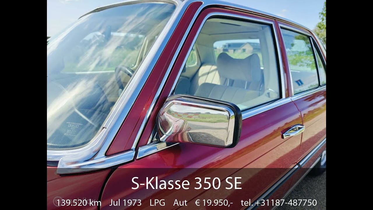 Vista previa del video del Mercedes-Benz 350 SE (1973)